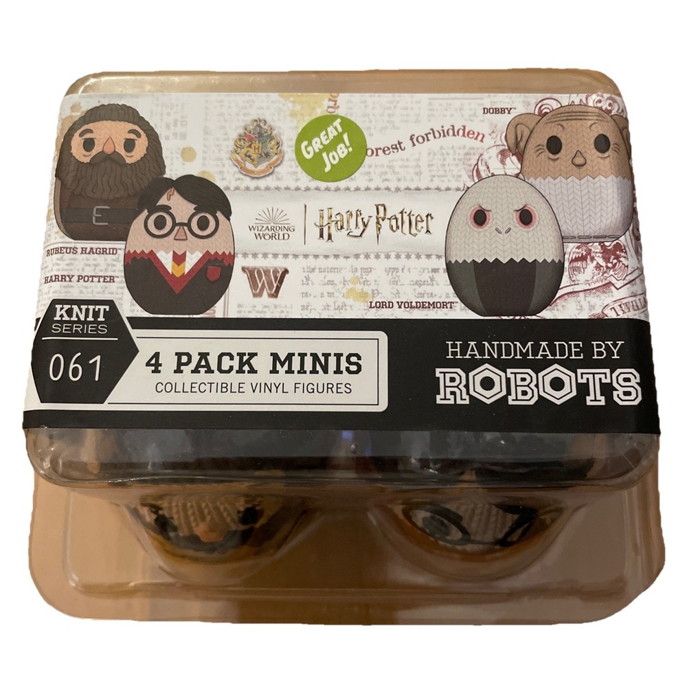 Harry Potter 4 Pack Minis Knit Series 061 Vinyl Figure Set Handmade By Robots